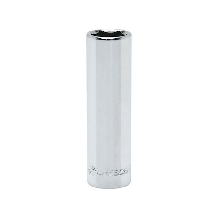 Weller Crescent 8 mm X 1/4 in. drive Metric 6 Point Deep Socket 1 pc CDDS15N